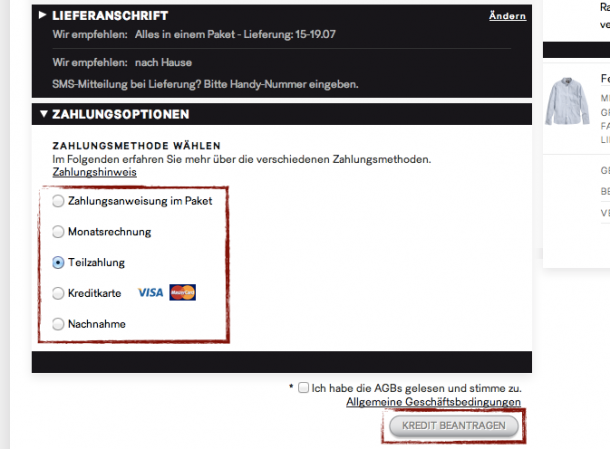 hm zahlung