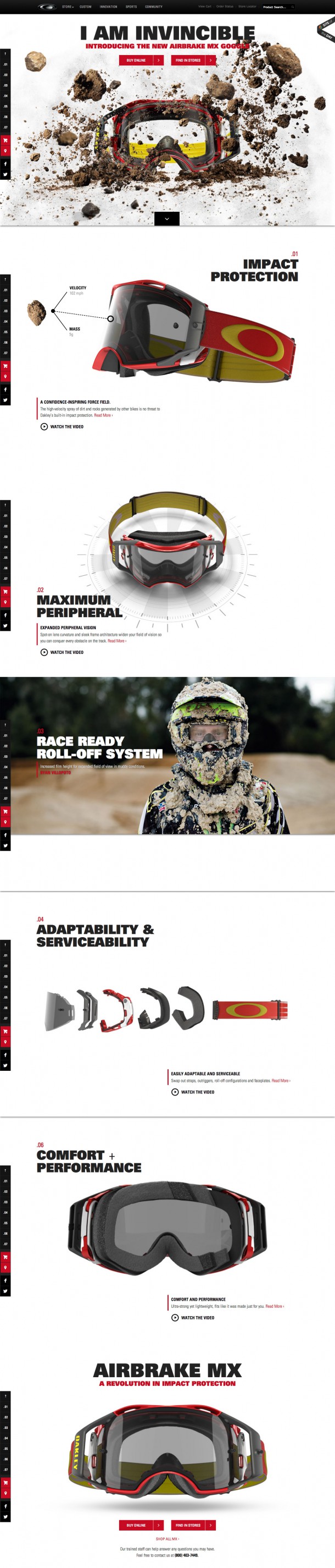 Produktdetailseite von Oakley