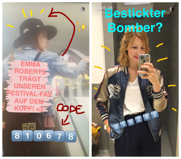 Bei Produkten zeigt Asos die passende Artikelnummer, damit der Nutzer die Chance hat, die Produkte im Shop wiederzufinden.
