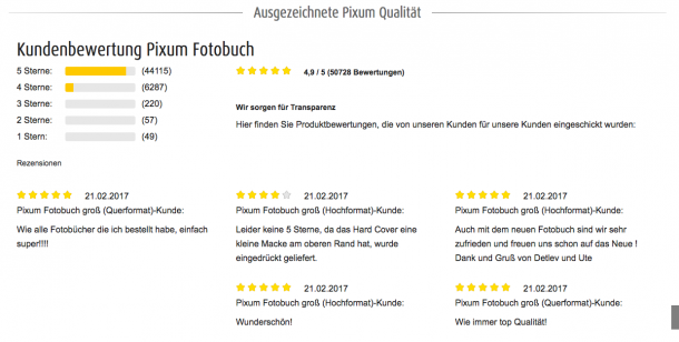 Pixum Bewertungen