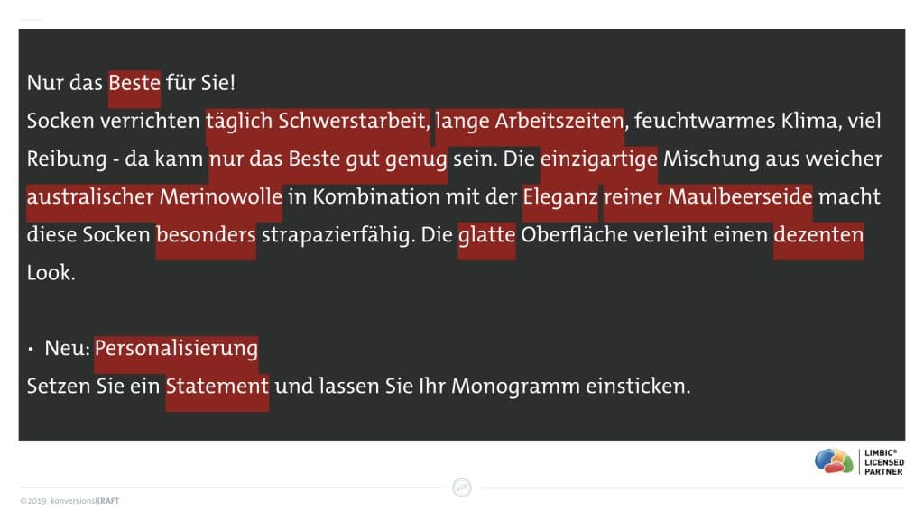 Beispieltext für den Dominanz-Typen