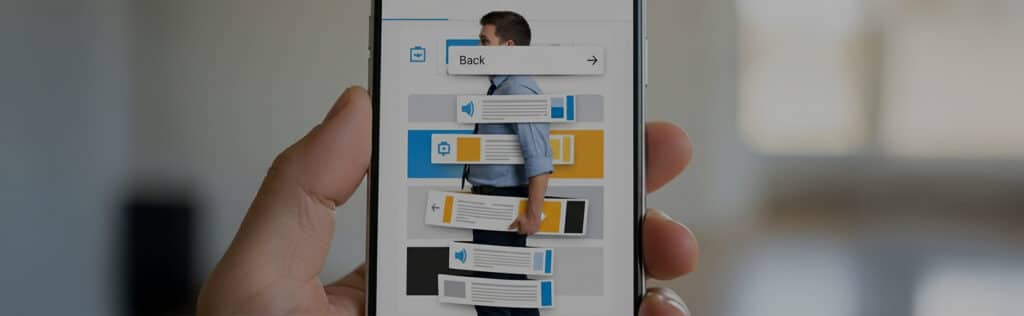 UX-Quickwins für bessere Mobile Usability: Fehler vermeiden & Conversion steigern Hand mit Smartphone und UX-Elementen