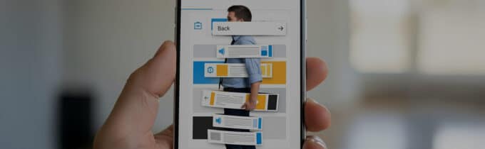 UX-Quickwins für bessere Mobile Usability: Fehler vermeiden & Conversion steigern Hand mit Smartphone und UX-Elementen